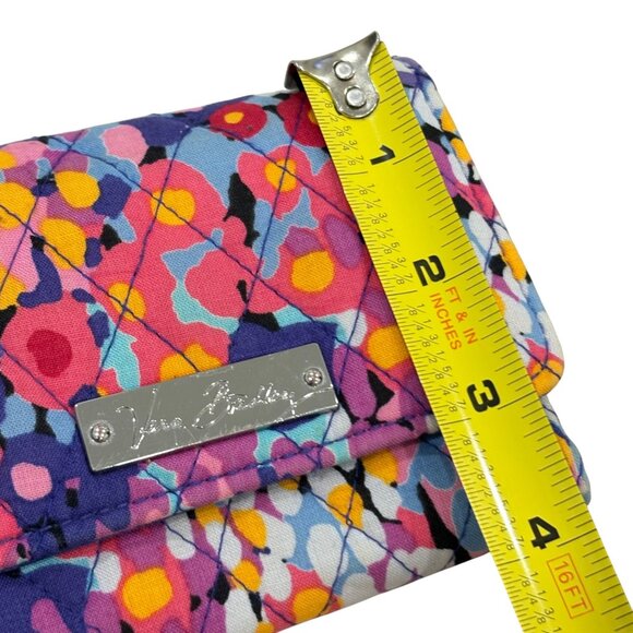 Vera Bradley Quilted Trifold Wallet Impressionista Retired Pattern Cotton - Picture 4 of 5